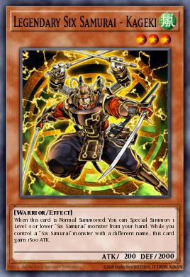 Legendary Six Samurai - Kageki SDWA-EN018