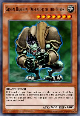 Green Baboon, Defender of the Forest RP02-EN099