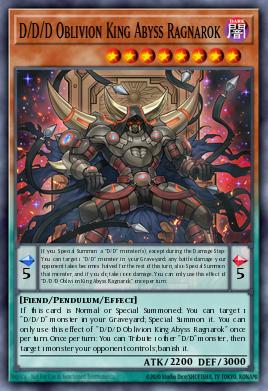 D/D/D Oblivion King Abyss Ragnarok SDPD-EN012