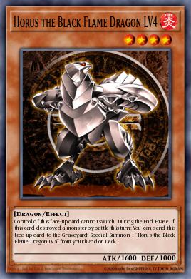 Horus the Black Flame Dragon LV4 YSKR-EN019