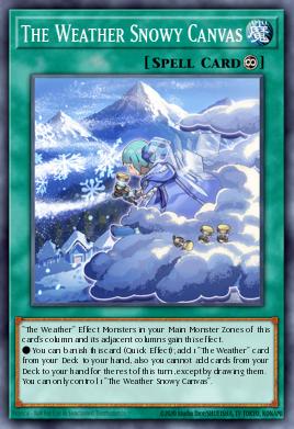 The Weather Snowy Canvas MGED-EN098