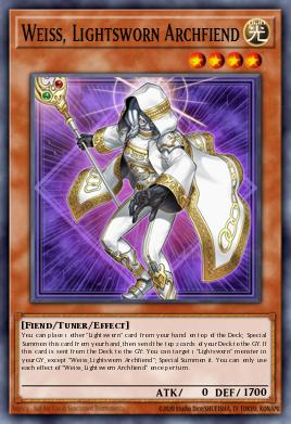Weiss, Lightsworn Archfiend MP25-EN186