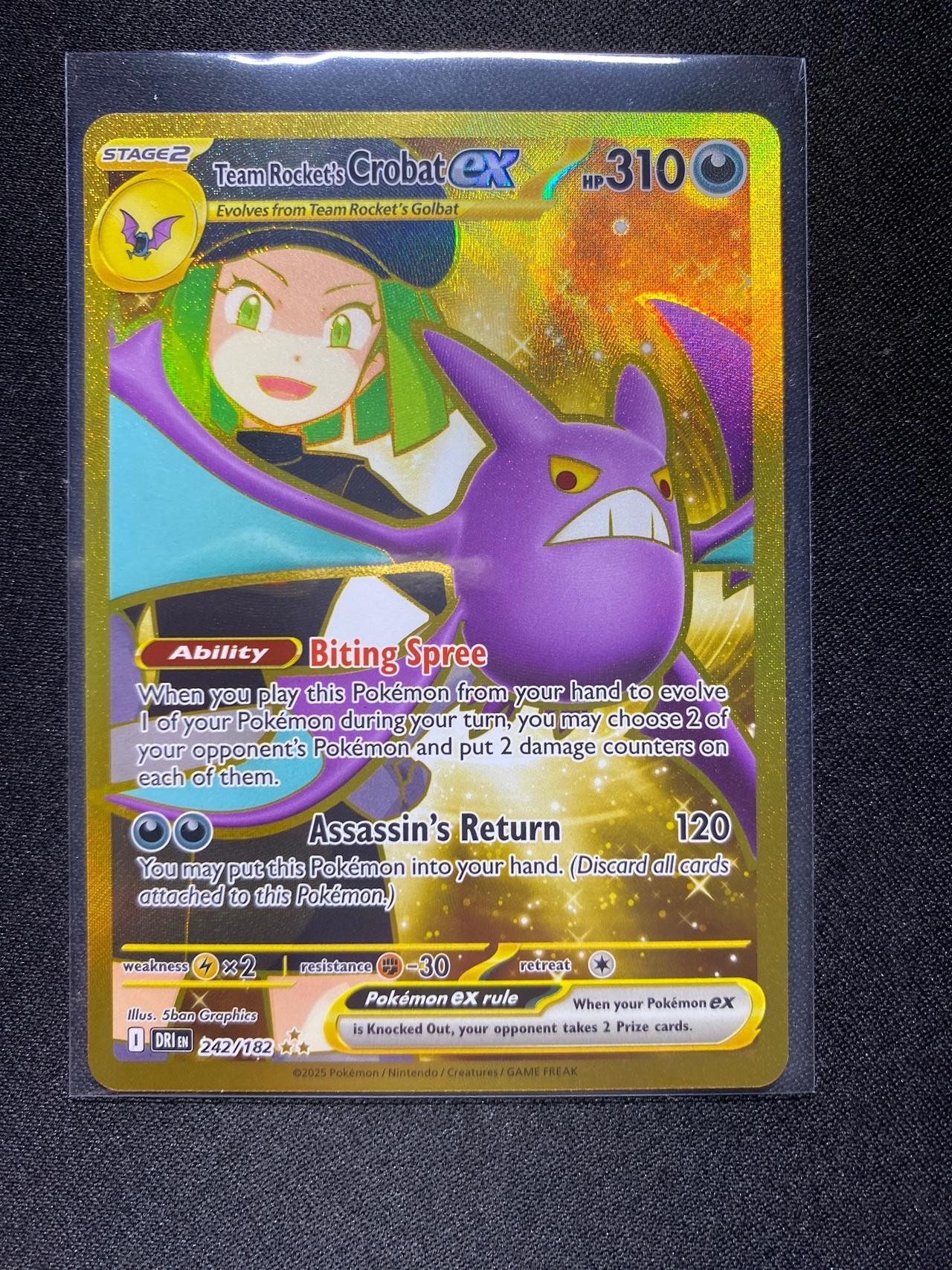 Team Rocket's Crobat ex 242/182